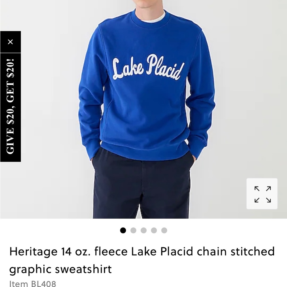 JCrew Lake Placid sweatshirt size M